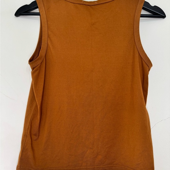 Women’s Olivia Rae New York Soft Sleeveless Cropped Summer High Neck Tank Top S - Picture 2 of 5
